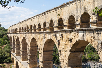 Fototapeta na wymiar Pont du Gard - France