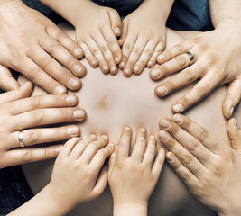 Family expecting a beloved baby