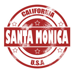 Santa Monica Stamp