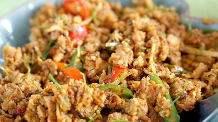 spicy mushroom with Herb vegetarian dish