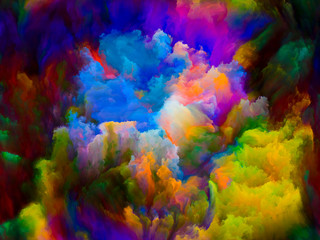 Obraz na płótnie Canvas Visualization of Digital Color