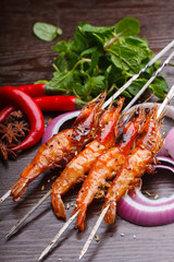 Grilled shrimp