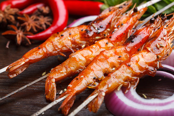 Grilled shrimp