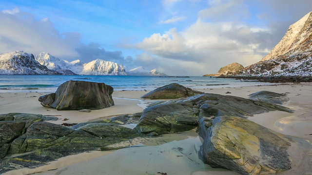 haukland beach, Lofoten, Norway
