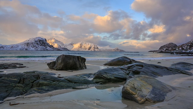 haukland beach, Lofoten,Norway