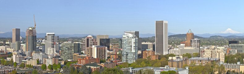 Obraz premium Portland miasta budynków panorama Oregon.