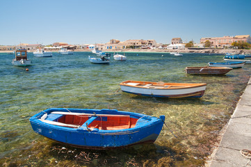 Fototapeta na wymiar Mediterranean fishing village