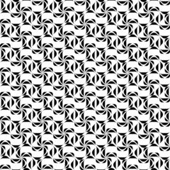 Black and white geometric seamless pattern twist stylish.