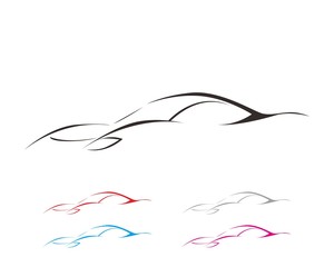 Naklejka premium car line logo