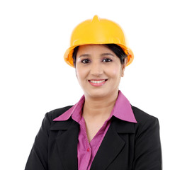 Portrait of woman architect