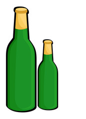 Beer Bottles Vector Shapes