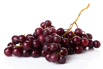 Bunch of red grapes