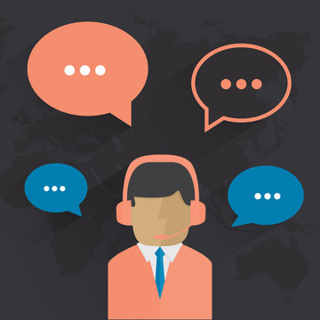 Male in call center