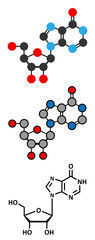 Inosine nucleoside molecule. Found in tRNA. 