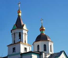 Majestic orthodox church in Kobelyaki, Ukraine