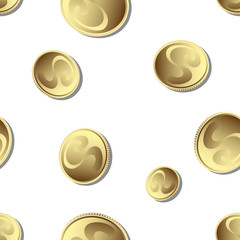 falling gold coins