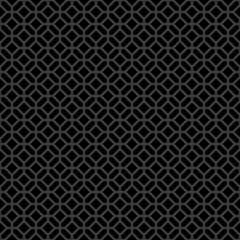 Fototapeta na wymiar Abstract Decorative Geometric Dark Gray & Black Pattern