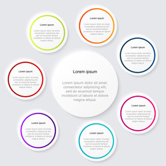 Vector colorful info graphics for your business presentations.