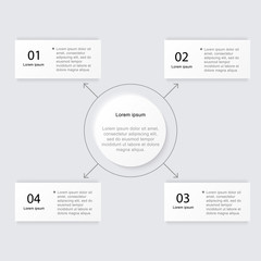 Vector colorful info graphics for your business presentations.