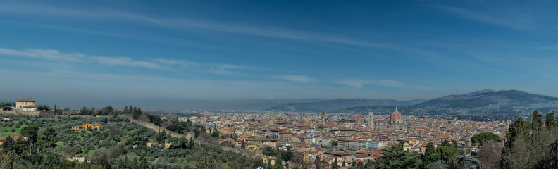Florence huge aerial View Cityscape landscape