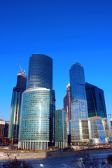 Obraz na płótnie Canvas Towers of business center Moscow City