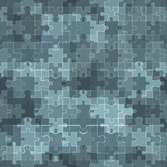 Seamless abstract colorful background made of jigsaw puzzle