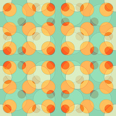 Seamless abstract colorful background made of circles