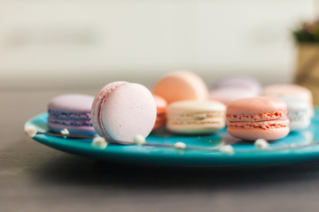 Beautiful Multicolored Macarons