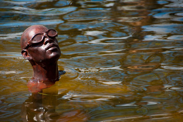 Schwimmer aus Bronze #1437