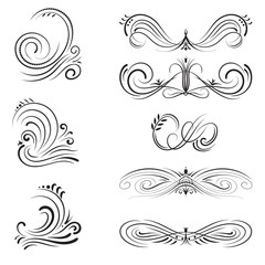 calligraphic  elements