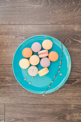 Beautiful Multicolored Macarons