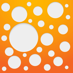 Paper cut elements with shadow