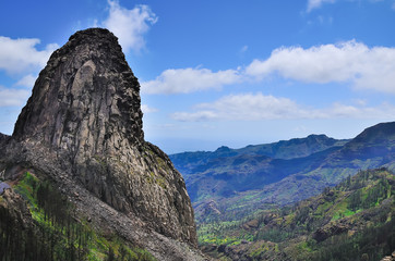 Obraz premium Picturesque rock Roque de Agando