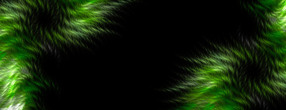 Abstract Green Fractal Background