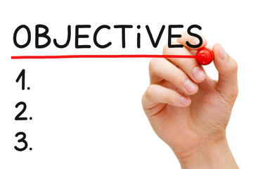 Blank Objectives List Concept