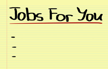 Obraz premium Jobs For You Concept