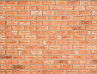 red brick wall texture grunge background with vignetted corners