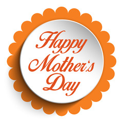 Happy Mother Day Heart Tag Background