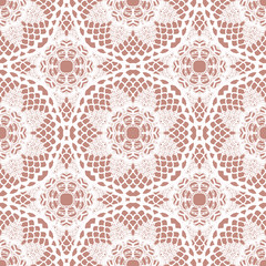Lace white seamless mesh pattern.