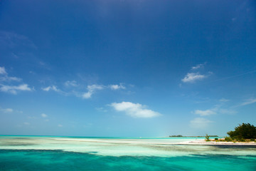 Caribbean beach and sea