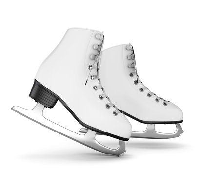 Figure skates isolate on white
