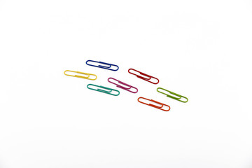 colourful paperclips
