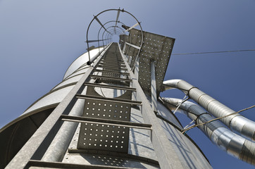 Personal perspective to the Safety metal ladder