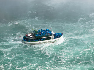 Boat in Niagara Falls, Ontario, Canada