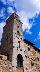 Fototapeta na wymiar San Gimignano tower view, Tuscany