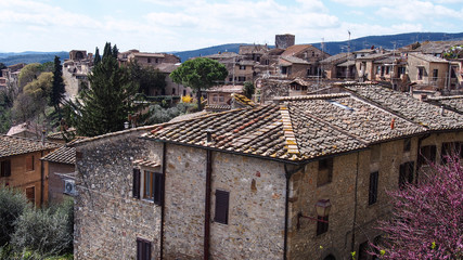 Obraz premium San Gimignano tower view, Tuscany