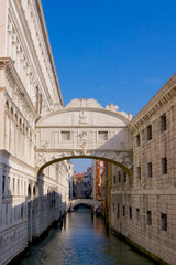 Fototapeta na wymiar Venice Ponte Dei Sospiri