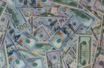 USA dollar money banknotes texture background