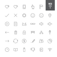 Web icons set .Vector illustration.