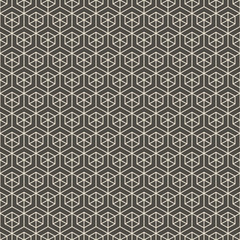 Color cubes seamless pattern